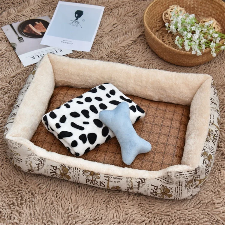
Soft Material Nest Dog Baskets Warm Soft Mat Kennel For Cat Puppy 