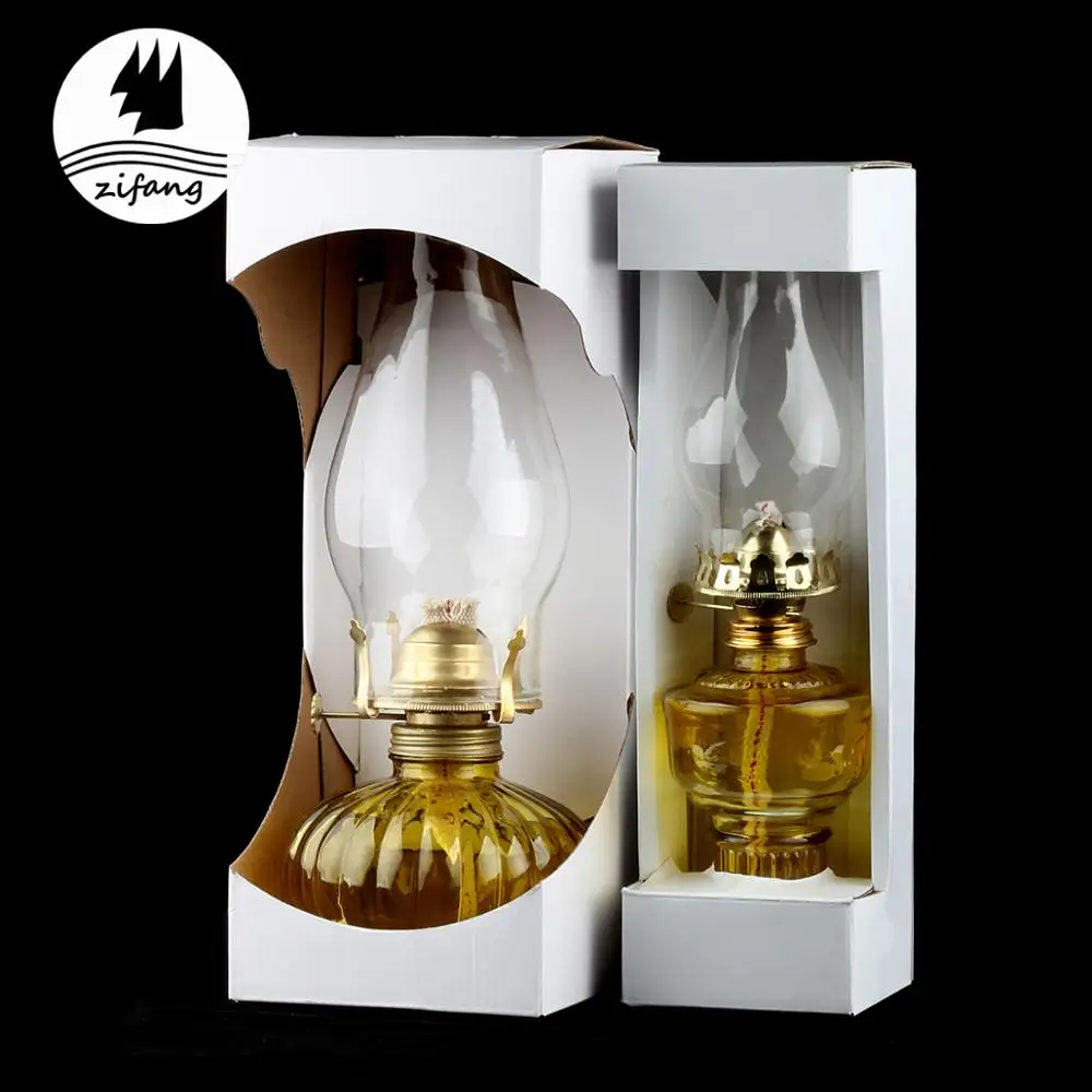 High Quality European-Style Factory Supply Glass Cafe Tea House Decoration Oil Lamp Lighting Table Lamp Kerosene Lamp