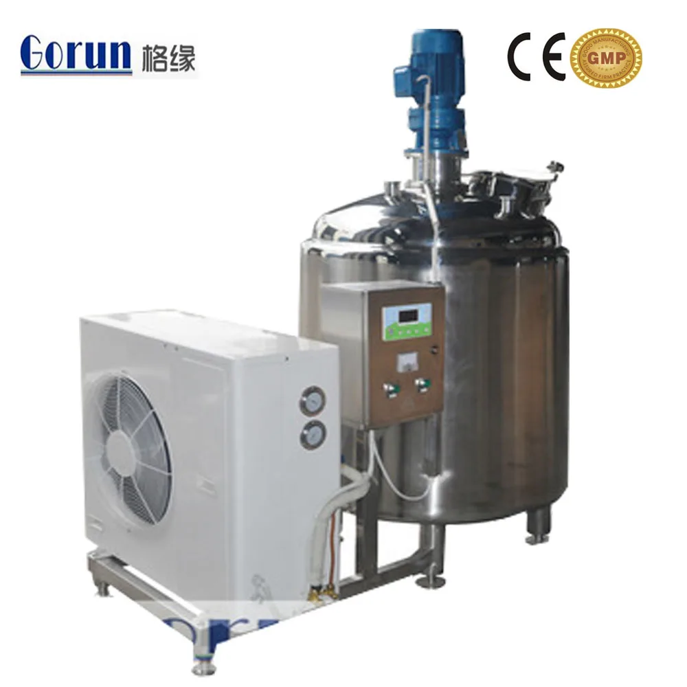 
300l Vertical Milk Cooling Tank Fresh Milk Cooling Tank With Direct Expansion 