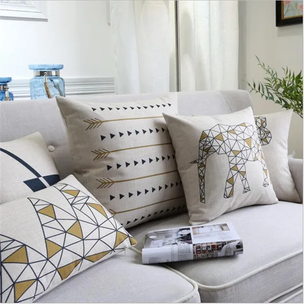 Hot Sale Decorative Linen Cotton Plain Cushion cover