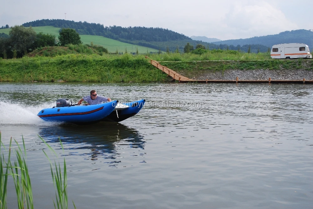 2024 CE korea PVC Material 4.3m Aluminum Inflatable Zapcat with Aluminum Floor