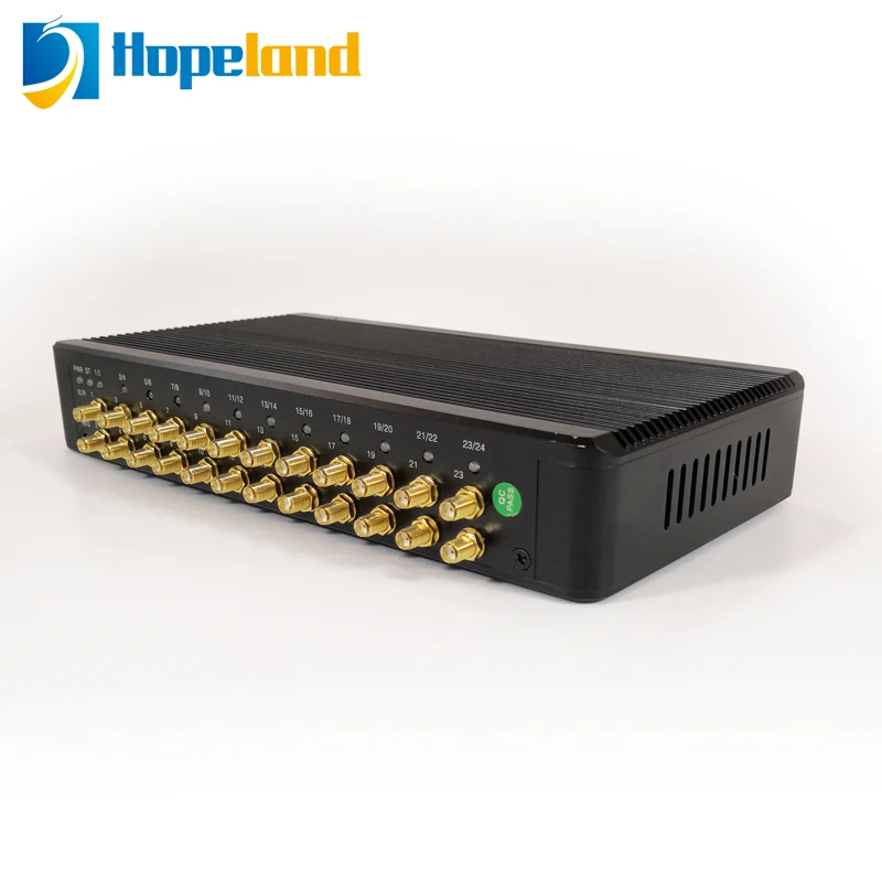 Hopeland UHF rfid reader 24 port Free SDK long reading range distance rfid tag personal tracking management RFID reader