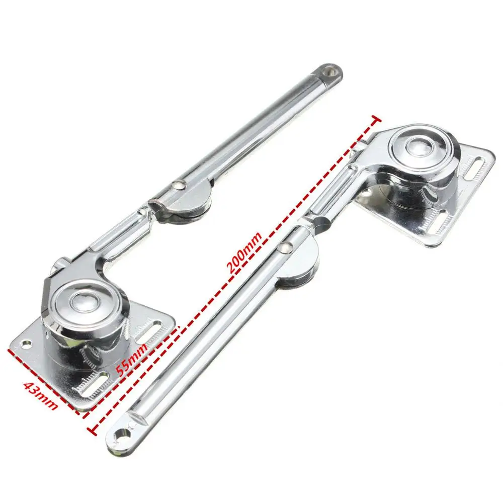 Zinc Alloy Adjustable Stays Lift Up Lid Support Door Stay Piston Hinge Kitchen Cupboard Cabinet Soft Close Hinge