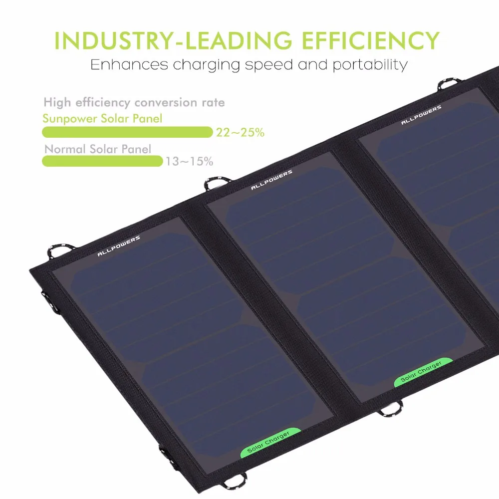 DOO&ODM 15W Foldable Solar Charger Outdoor Solar Chargers for iphone ipad samsung camera and ta