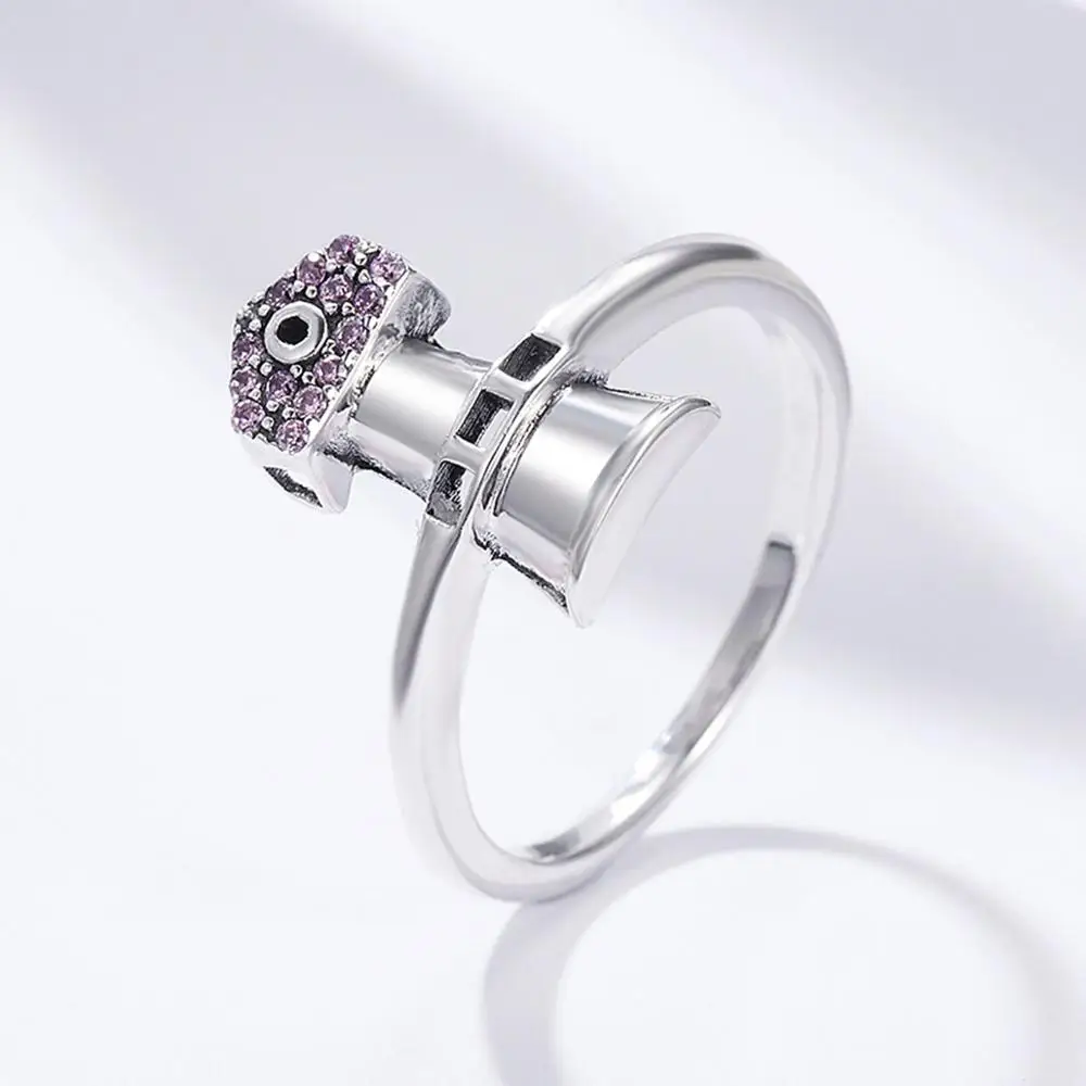 Sterling Silver s925 Ladies Zircon Ring Trend Fashion Beacon SCR210