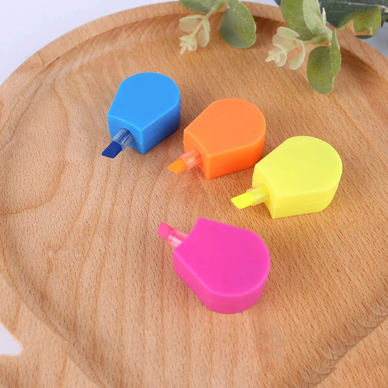 Маркер-акварель в форме цветка с логотипом на заказ, флуоресцентный карандаш, офисные и школьные принадлежности