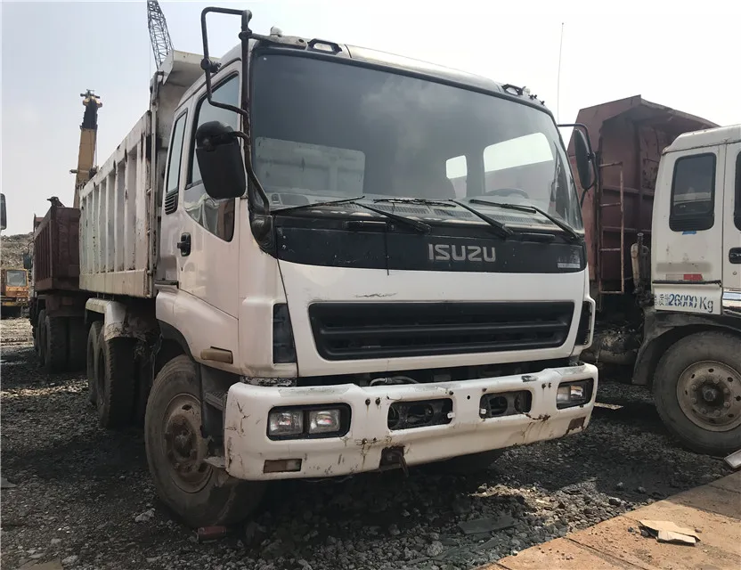 used dump truck isuzu forward 10 wheels 6x4 / 30 ton / 40 ton  ,isuze tipper truck with good isuzu engine for sale