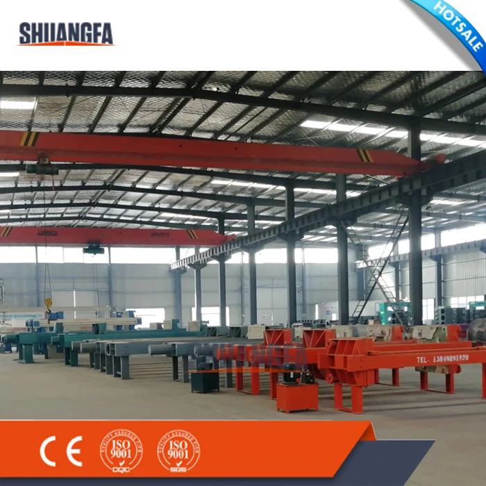 Automatic Plate Shifting Wastewater Treatment Chamber Filter Press Equipment