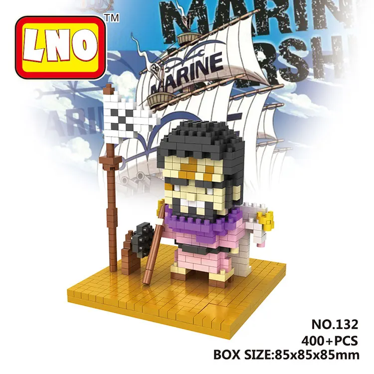 LNO educational plastic brick lot toys mini block one Anime piece toys for boys