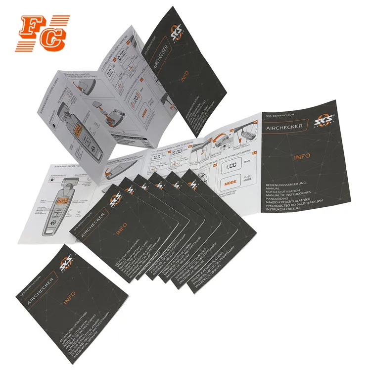 Recyclable mini paper flyer booklets instructions manual