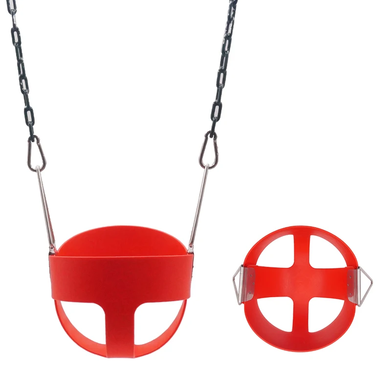 
High quality outdoor garden park kids bucket swing seat EVA baby swing 