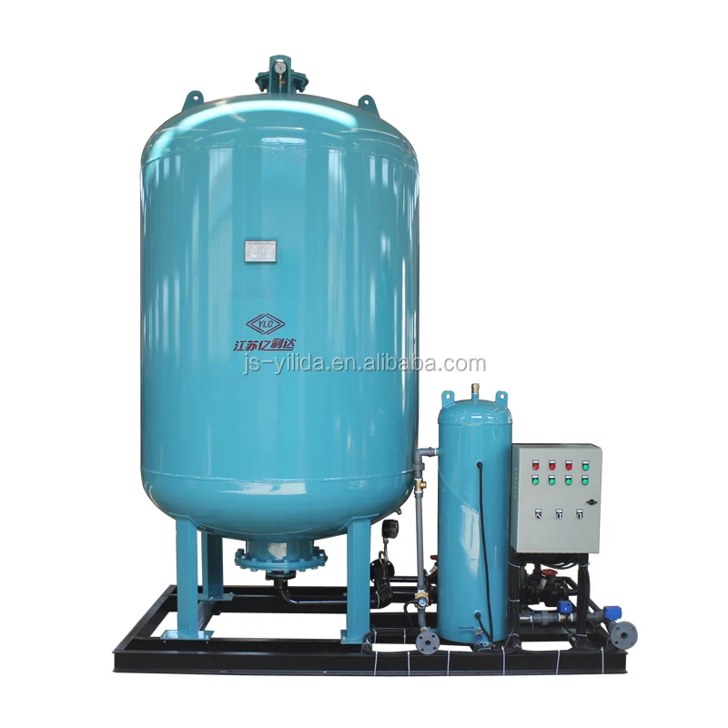 Pressurized-type water supplying vacuum degassing plant