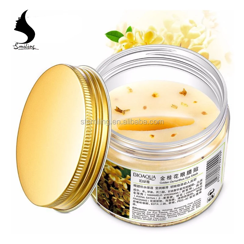 
BIOAQUA Gold Osmanthus Eye Skin Care Russia Hot Sale Moisturizing Embellishing Warmly Skincare Eye Mask Collagen Eye Patch 