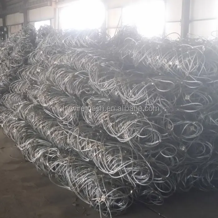 Rope rockfall mesh netting SNS slope protection system rockfall barriers