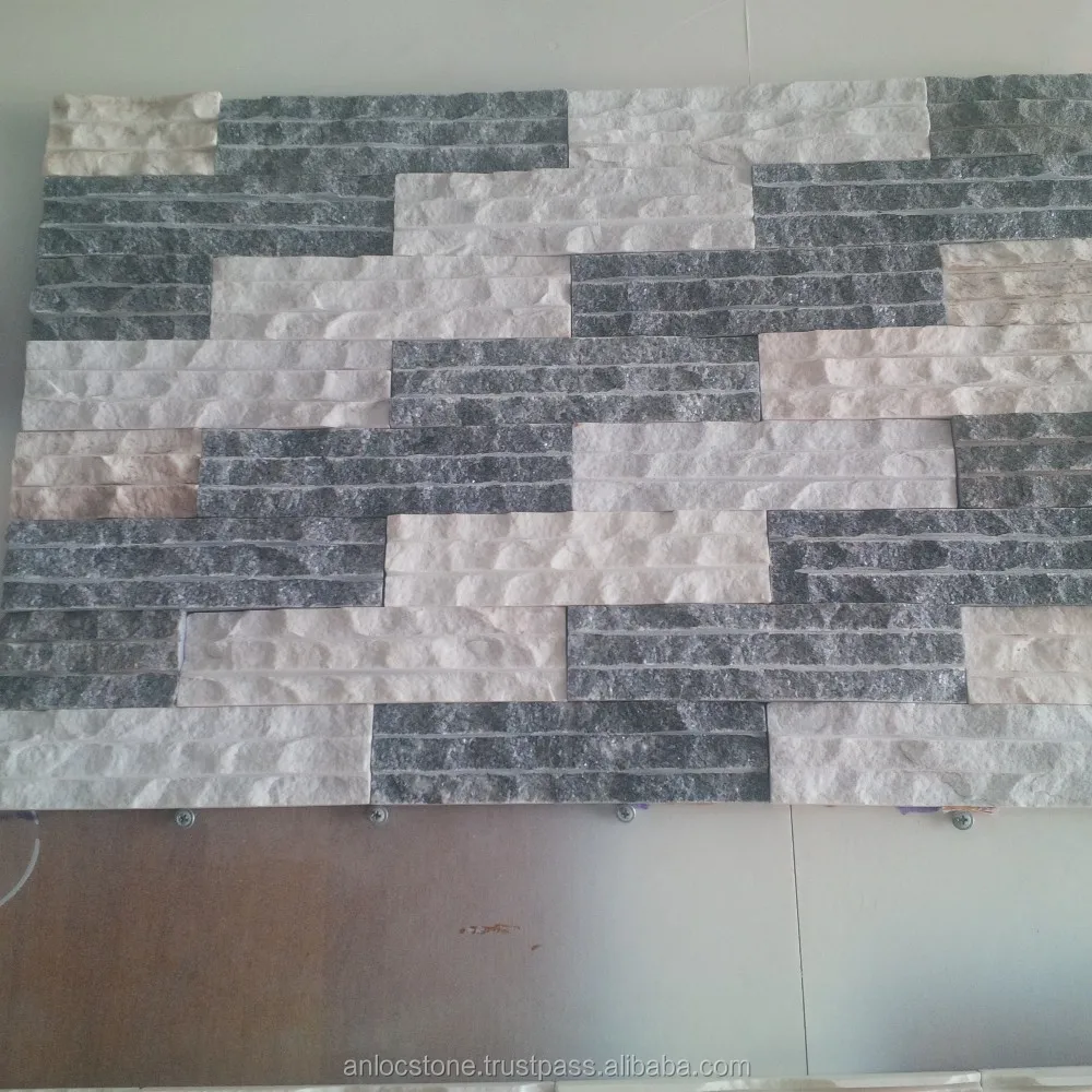 Вьетнам белый мрамор Сплит вручную для стены