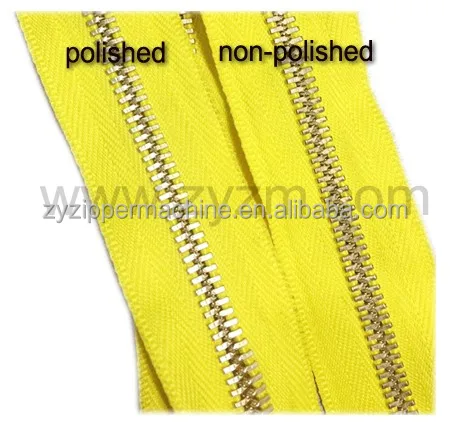 Zipper polished equipment. Automatic metal zipper teeth head polishing machine