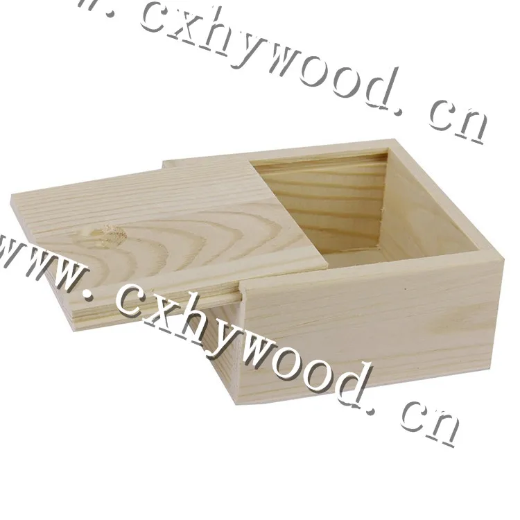 Необработанная Маленькая деревянная коробка для конфет, деревянные коробки для конфет, оптовая продажа