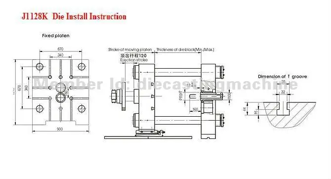 280Ton cold chamber pressure die casting machine for aluminum alloy