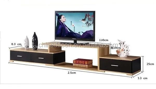 High Quality Supplier Extendable Tv Stand Black Steel Building Style Living Room Flexible TV Stand Monitor Stand