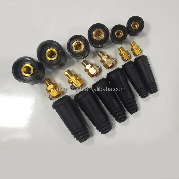 EURO style China factory welding Cable Connector plug and sockets