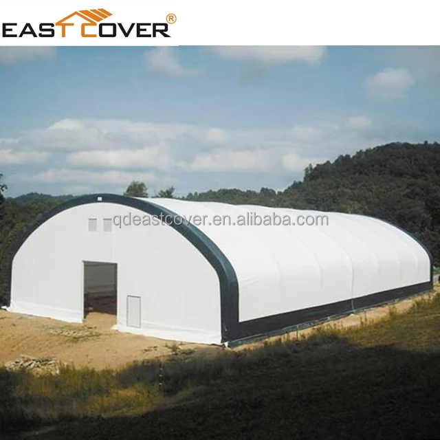 big hay storage truss shelter
