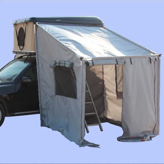 Fiberglass Cheapest Hard Shell Car Roof Top Tent for Sale with Annex USA, EU, Japan and Kore, Camping Adventure Kings