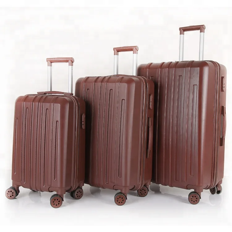 
3pc set newest valise hard ABS carrying suitcase plastic travel abs pc 4 wheel hardshell luggage set 
