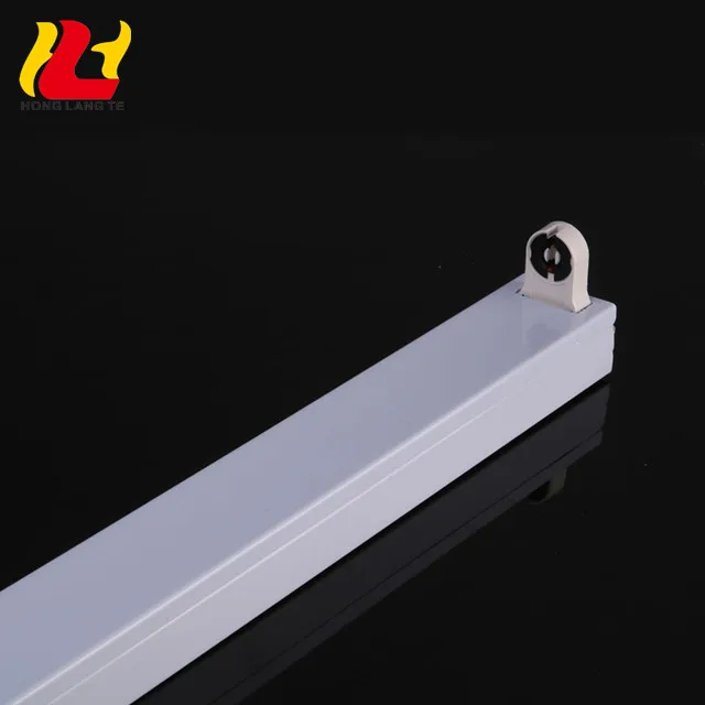 Iron Base PP Holderlamp Aluminum Clad Cooper Wire White Color Reflector 1X10W T8 Light Fixture Without Ballast 0.6m 600mm 2Ft