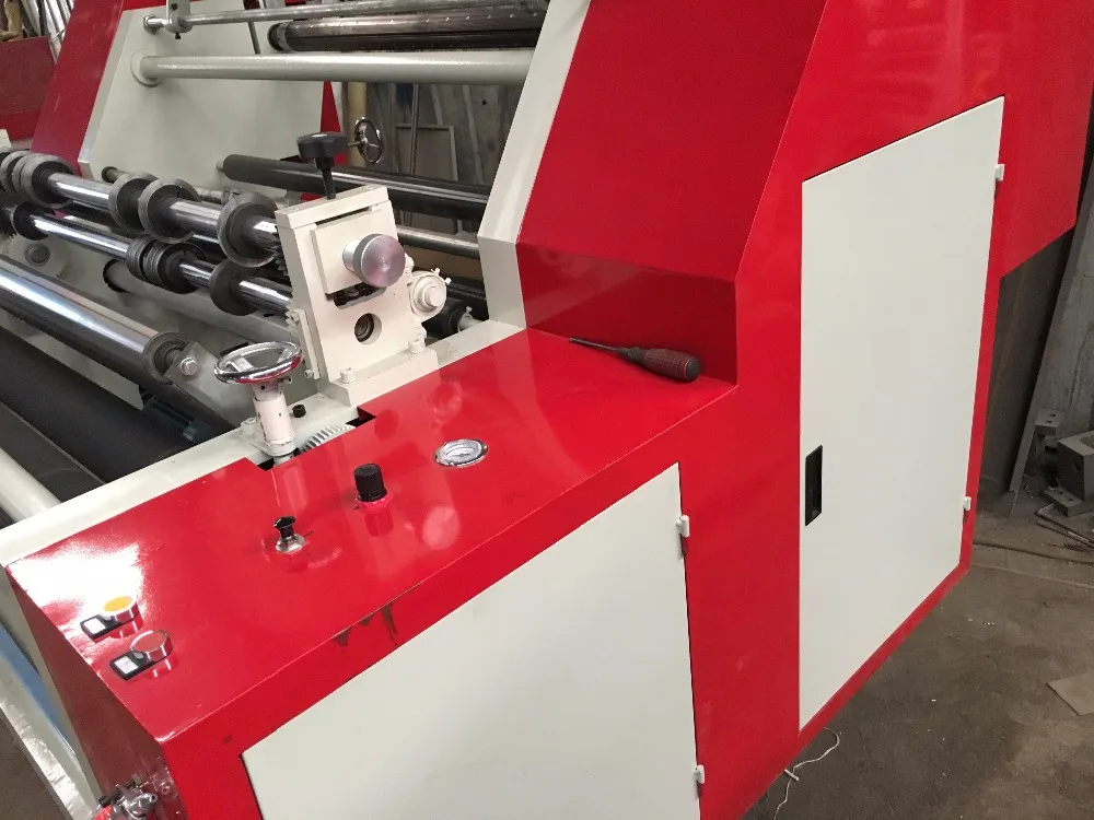 
High speed horizontal slitting machine for bopp,pet,pvc,paper production machinery,plastic film slitting and rewinding machine 