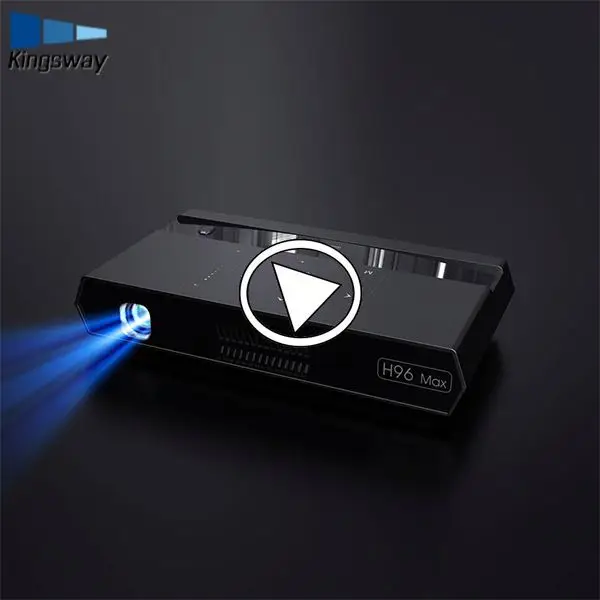 Original manufacturer H96 Max mobile android 2.4G/5G Wifi dlp 1080P hd mini smart projector from Kingsway factory
