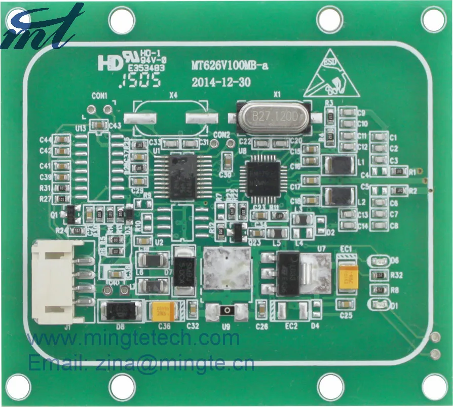 RS-232/TTL(uart) Бесконтактный картридер Устройство считывания карт на бесконтактные IC карты (Тип A & B & Mifare) MT318-626