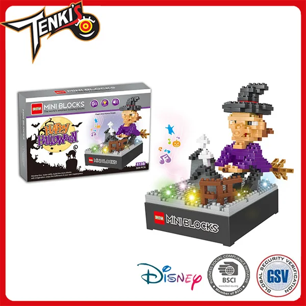 Halloween funny decoration intellect toys mini building blocks for kids