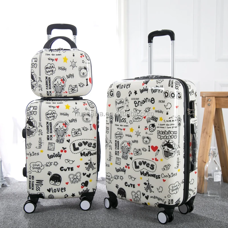 printed suitcase