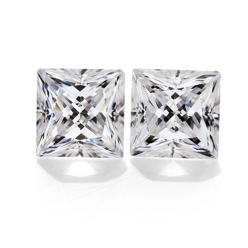 Синтетические бриллианты, белый драгоценный камень принцессы с муассанитом