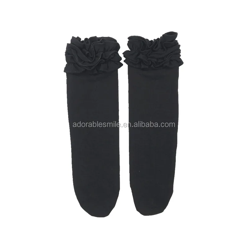 Triple Ruffle Boots Socks Baby Girls Cotton Icing Ruffle Socks