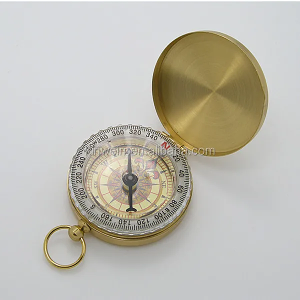 
Metal Brass Mini Keychain Kaaba Direction Compass 