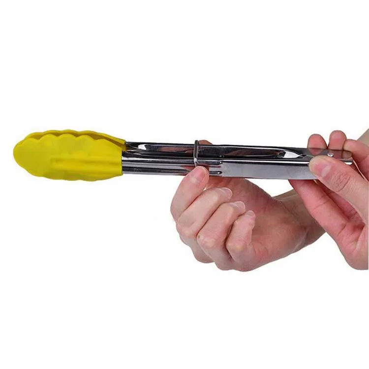 
Barbeque Grilling Tools 7 Inch Mini Stainless Steel Tongs With Silicone Tips Barbeque Grilling Tools 7 Inch Mini Stainless Steel Tongs With Silicone Tips&nbsp;