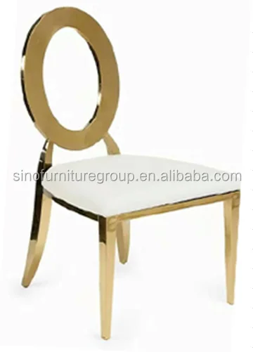 Wholesales wedding hotel new gold stainless steel chair