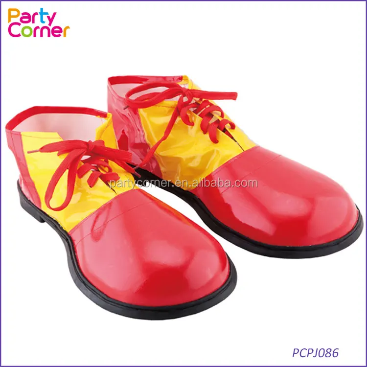 Masquerade costume accessories clown shoes clown dress up PVC big round shoes exaggerated clown shoes