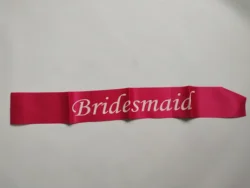 Free Shipping Bachelorette Party Colorful Decoration Bridesmaid Sash