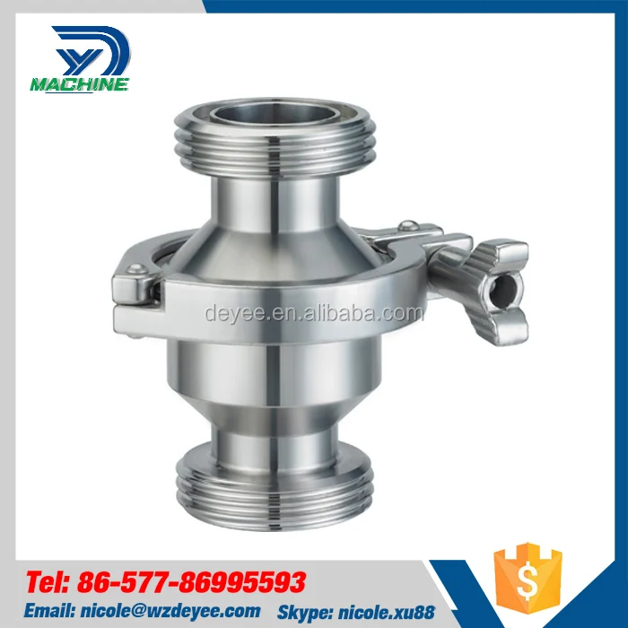 Sanitary Stainless Steel non-return flap valve check valve back-pressure valve
