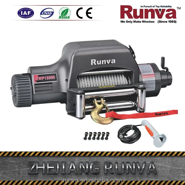 Runva Портативный высокое качество электрической лебедки 12000lb для Jeep, грузовиков и Внедорожников