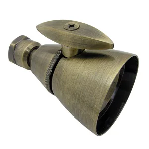 Chrome Plated Brass Low Flow 1-3/4-Inch Face Shower Head With Adjustable Spray