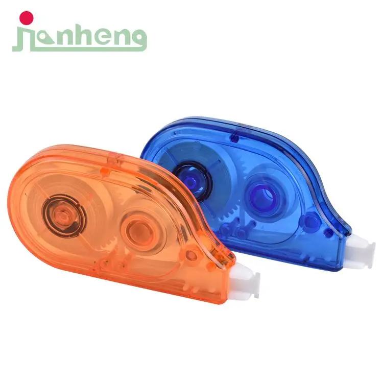 
China manufacturer new arrival round shaped plastic school stationery products white office supplies correction tape 
