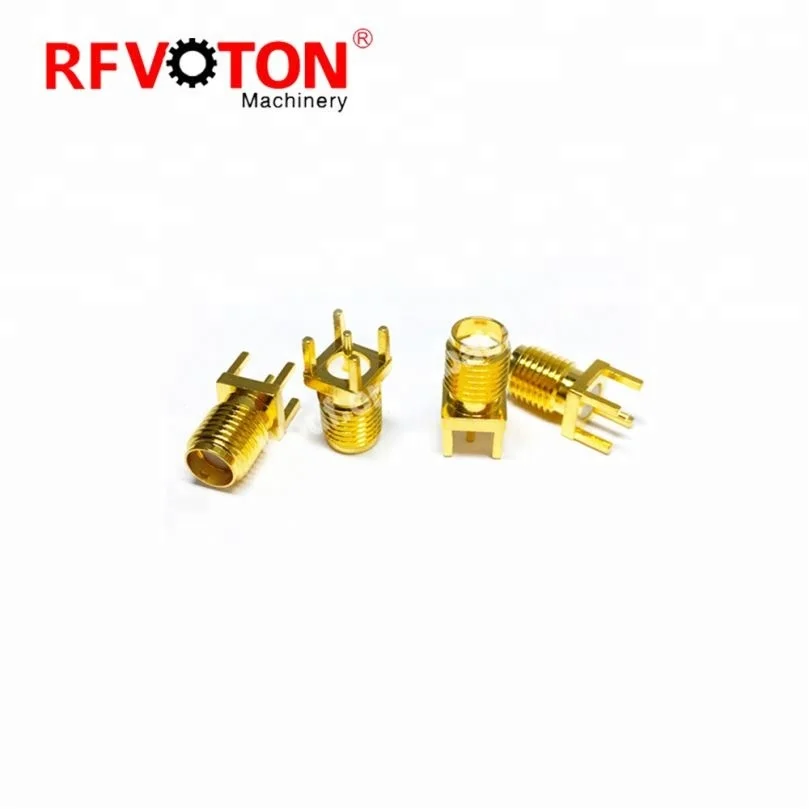 RP SMA Connector End Launch Jack .062 Thickness