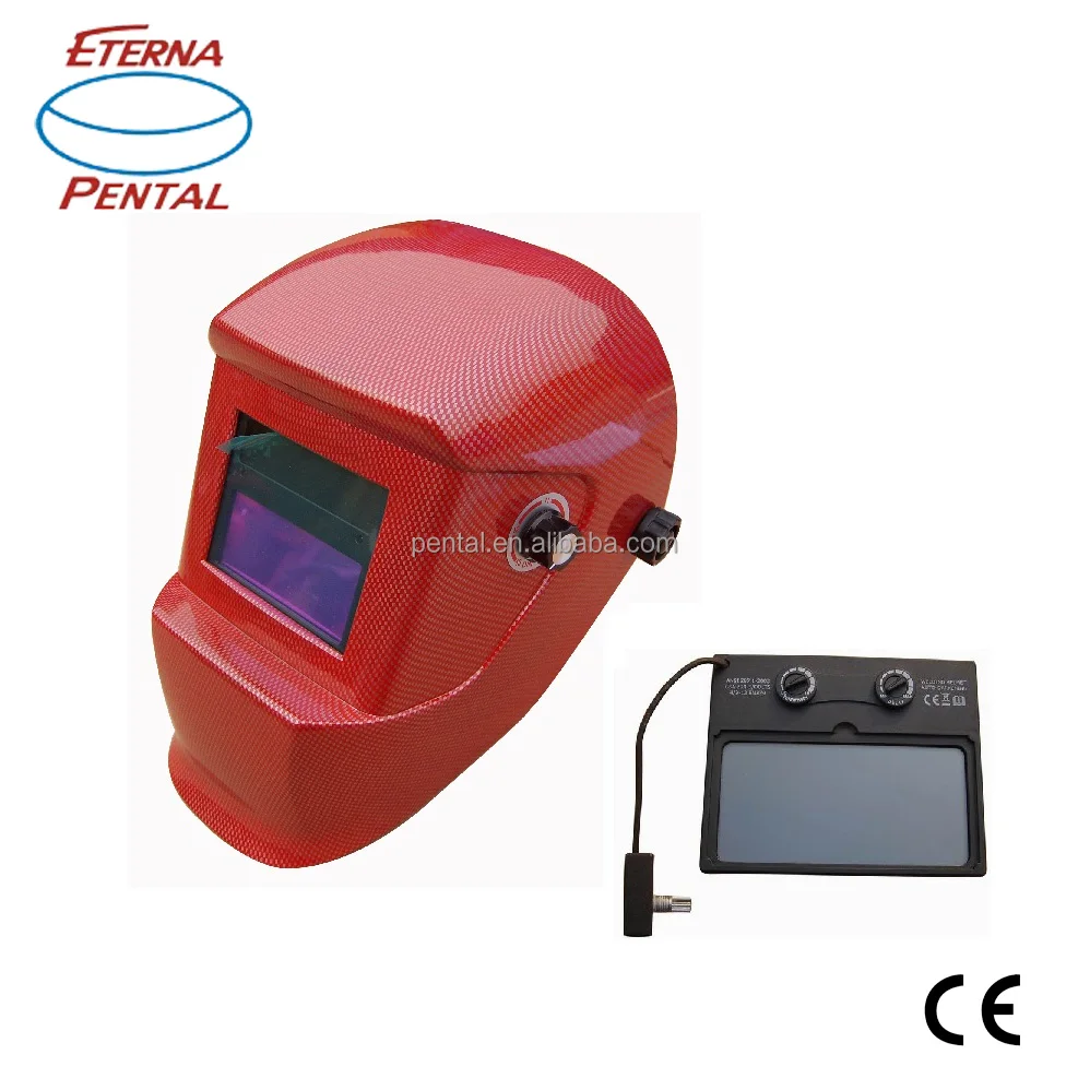 2024 Factory Supplied Custom Super Quality Big View Heat Resistance Unique Carbon Fiber Welding Hood Helmet