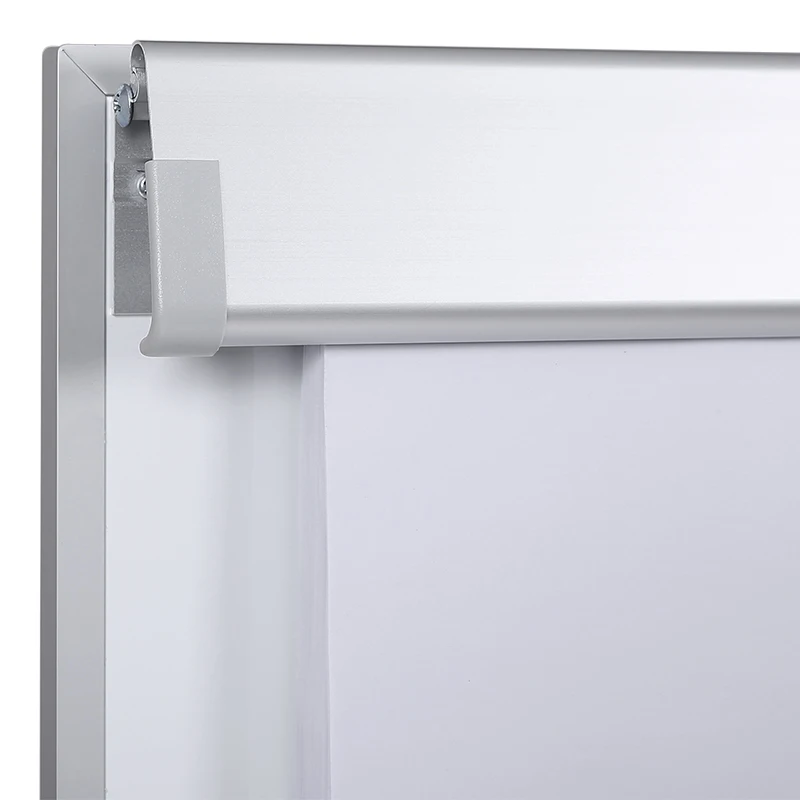 
Mobile Magnetic Display Easel Bulletin Board Flip Chart with Five Wheels for Home Office School 