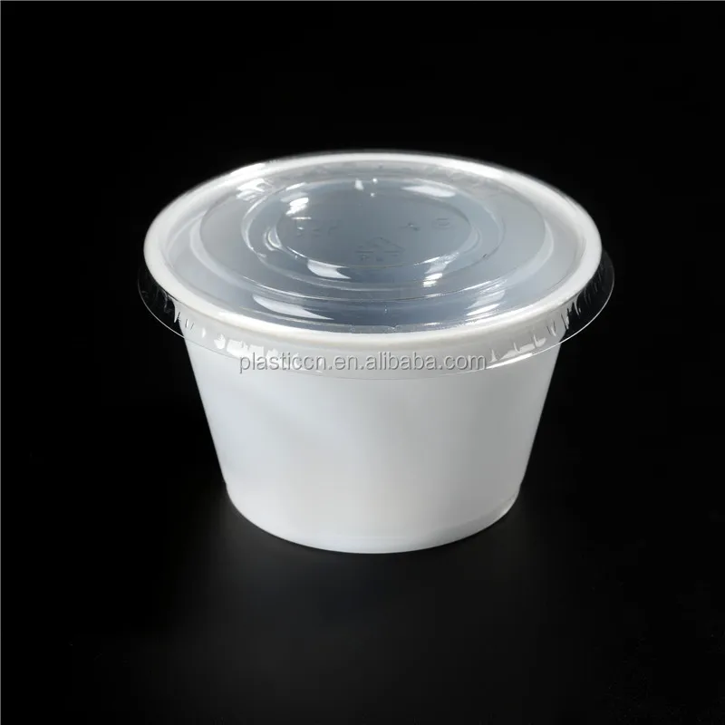 All size 15ml-165ml PS material plastic cup sauce container  ,White sauce cup/portion cup with lids