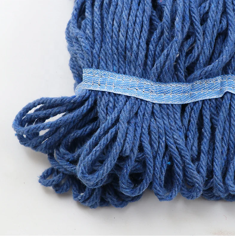 
Ne16s/4 Recycled ply mop yarn 50% cotton 50% polyester many strands of yarn 