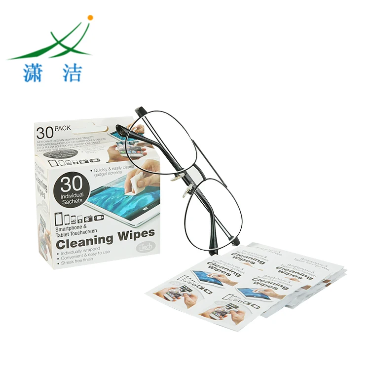 
Factory Provide Directly Single smart phone Sunglass Wipes 